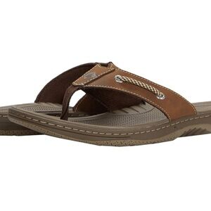 Sperry Men's Brown and Tan Flip-Flops